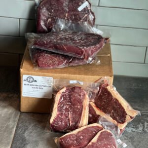NEW ! Beef Striploin & Sirloin Steak Box